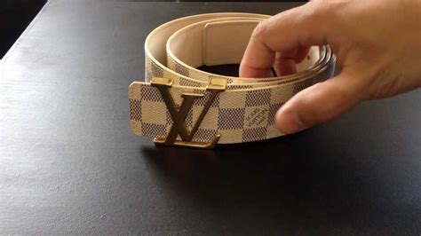 louis vuitton damier azur belt fake|Louis Vuitton damier belt authentic.